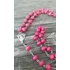 Kép 5/7 - PINK 8MM-ES Fa gyöngy rózsafüzér, imalánc nyaklánc