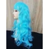 Kép 12/12 - TÜRKIZKÉK Anime Cosplay Extra hosszú hullámos frufrus paróka T313 -T4516