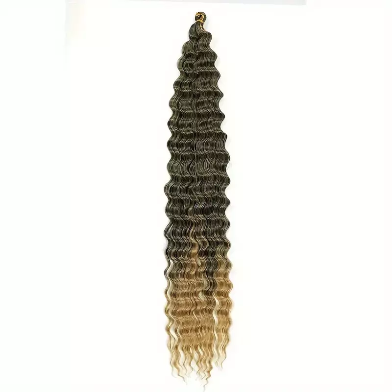 XN-7-es Twist haj vízhullámos Brazil haj póthaj hajhosszabbításhoz 1/27, FEKETE-SZŐKE OMBRE