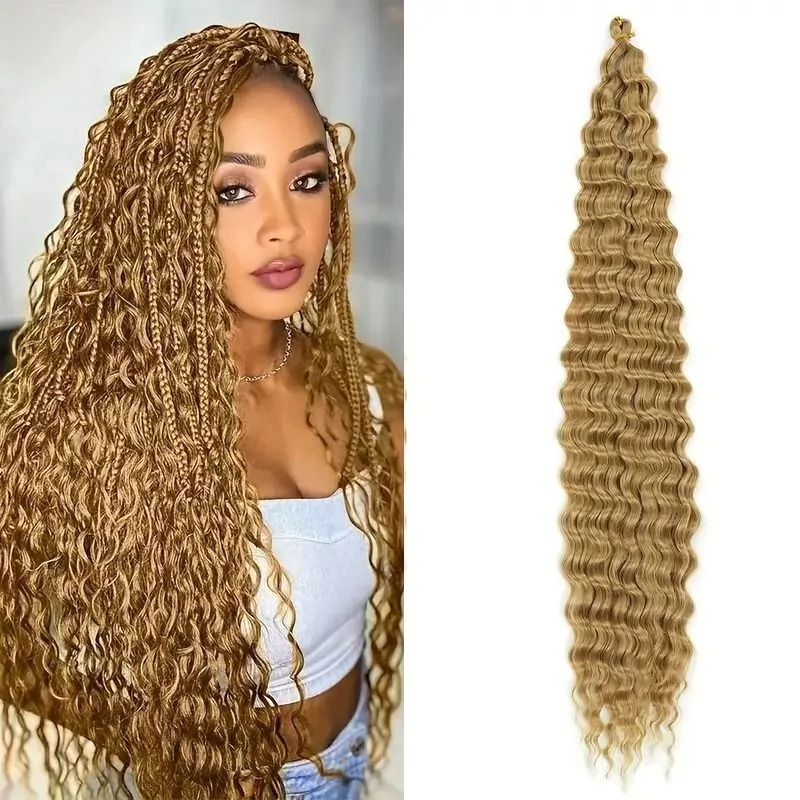 XN-7-es Twist haj vízhullámos Brazil haj póthaj hajhosszabbításhoz, 180cm, 27-ES VÖRÖSES SÖTÉTSZŐKE