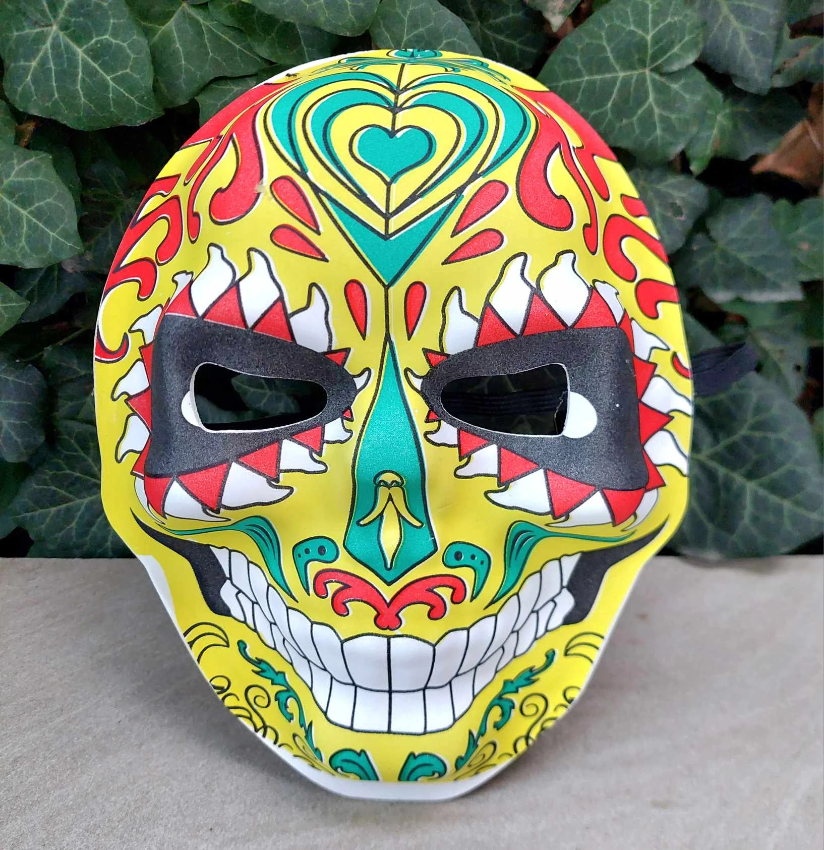  Mexikói Jellegű Díszes Koponya maszk, Halloween felnőtt puha maszk álarc jelmez 4sz