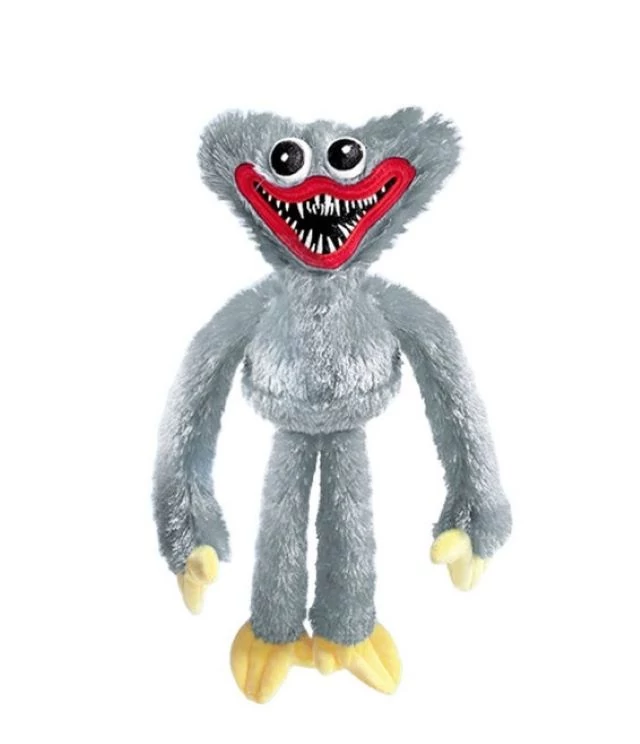 Huggy Wuggy Poppy Playtime plüss figura 40cm SZÜRKE