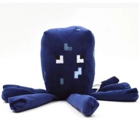 Minecraft kék tintahal plüssfigura gyerekeknek 23cm